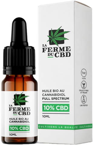 Huile 10 % de La Ferme du CBD